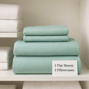 Vintage Dan River Sheet Set Percale 200 Seafoam Green Full USA New